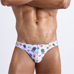 Bang! Men’s Pattern Mini Swim Briefs size M